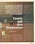 Tennis mit den Elementen