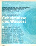 Geheimnisse des Wassers