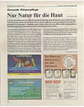 Gesunde Körperpflege - Nur Natur für die Haut